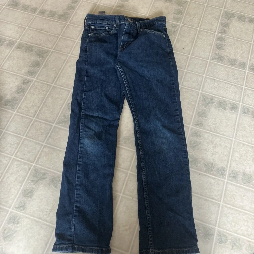 Levi's 513 Slim Straight‎ Stretch Men's Jeans W 28 x L 30 Blue Dark wash